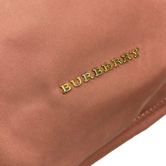 Burberry LONDON ENGLAND Backpack 4020959 Pink Beige Black Nylon Leather main image 8